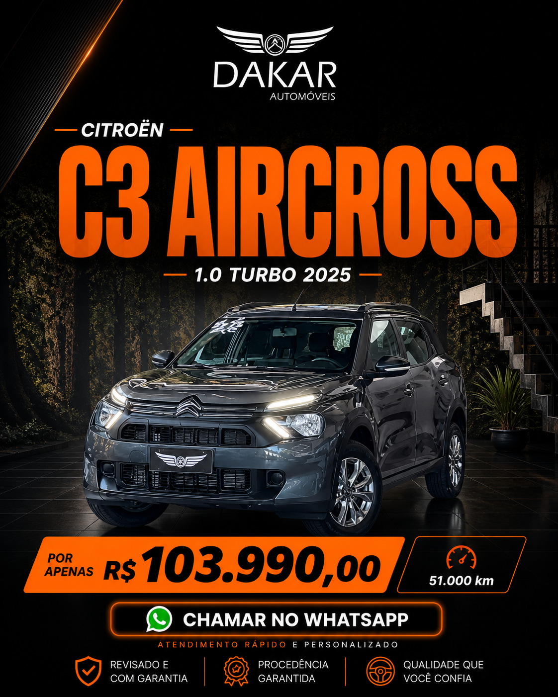 C3 AIRCROSS 1.0 TURBO T200 2025 | POTÊNCIA E ESPAÇO