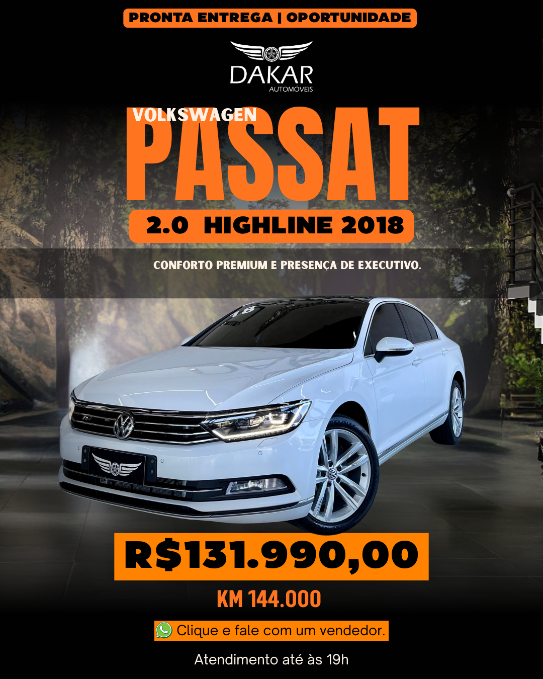 PASSAT HIGHLINE 2.0 TSI 2018