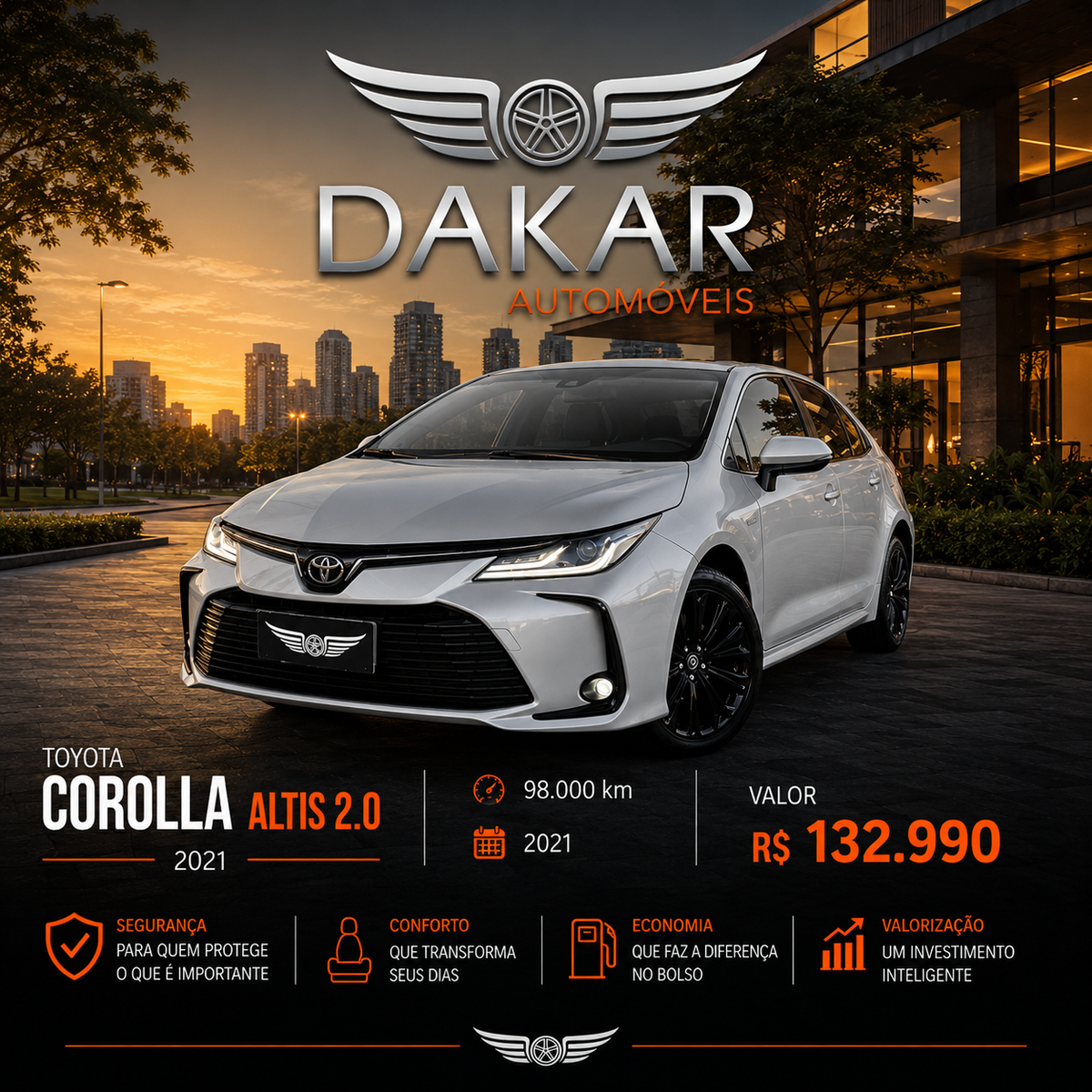 COROLLA ALTIS 2.0 2021 | CONFORTO E CONFIABILIDADE