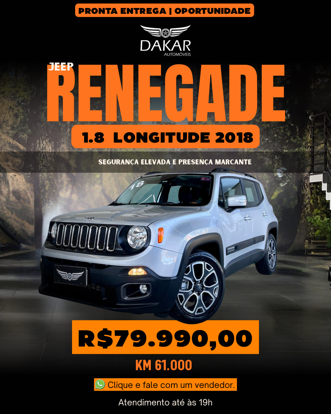RENEGADE LONGITUDE 1.8 2018