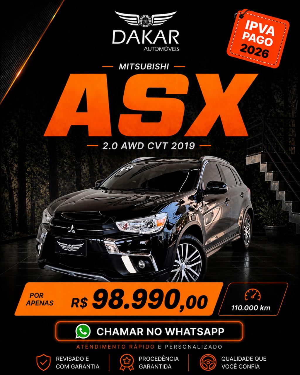 ASX AWD CVT 2019 | TRAÇÃO E CONFIANÇA
