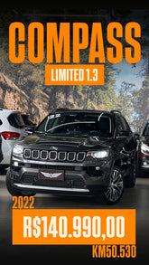 JEEP COMPASS LIMITED 1.3 2022