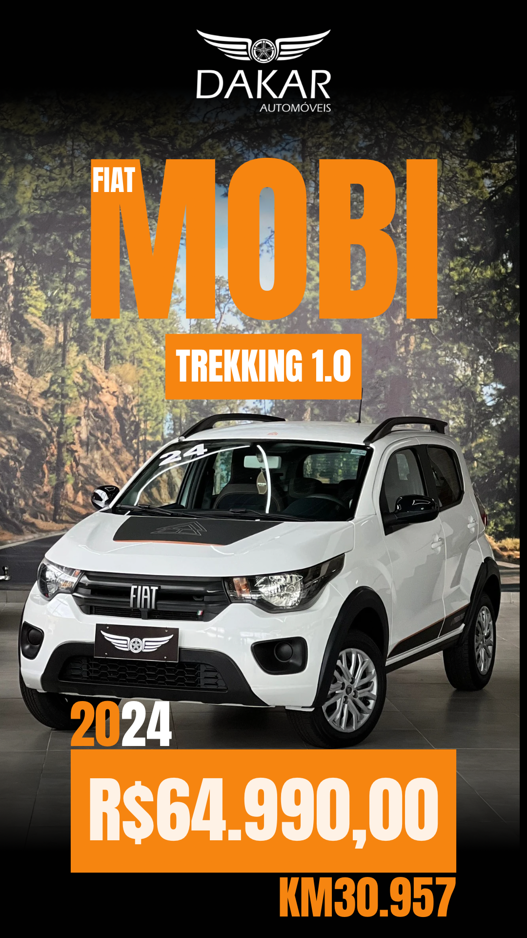 MOBI TREKKING 1.0 2024 COR BRANCA