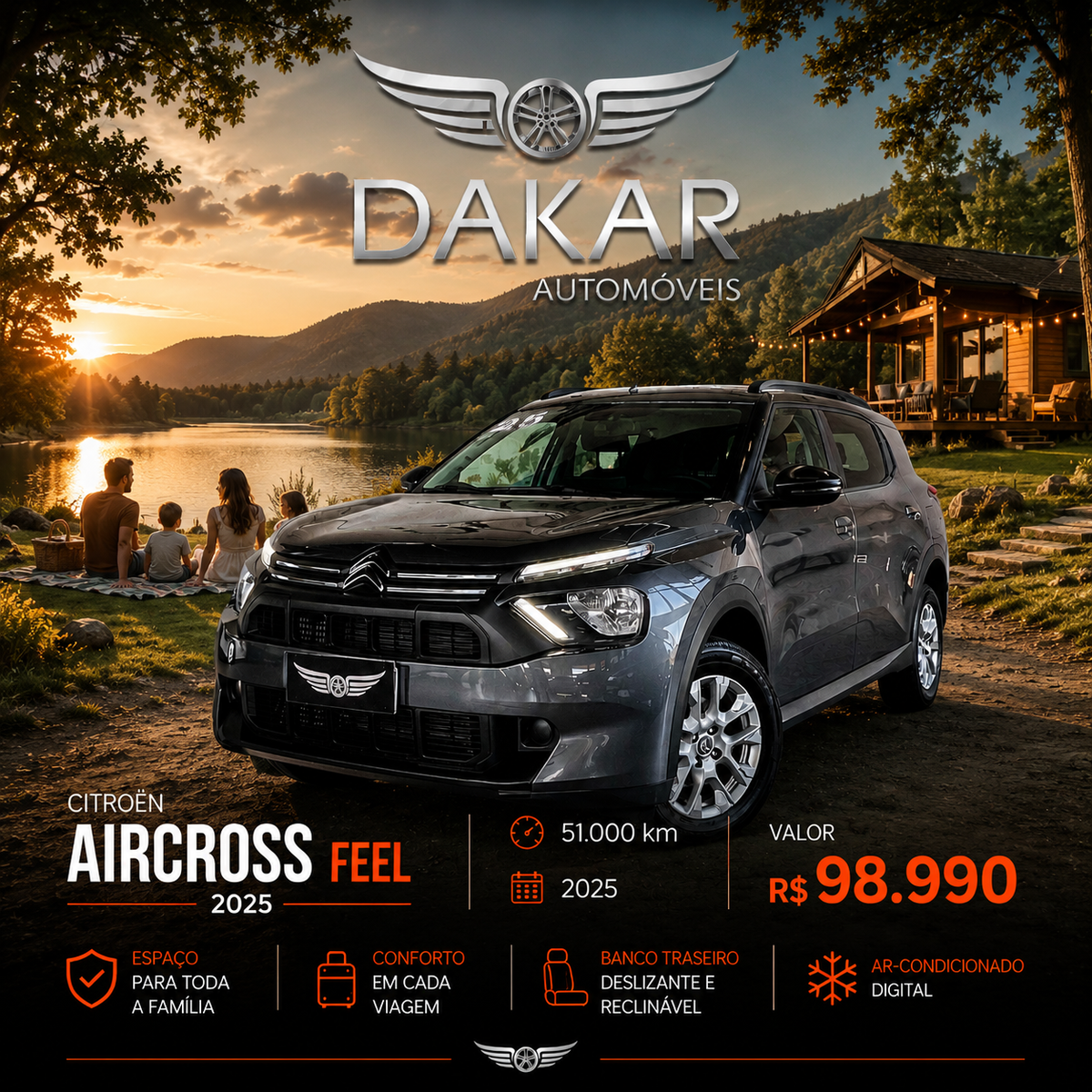 C3 AIRCROSS 1.0 TURBO T200 2025 | POTÊNCIA E ESPAÇO