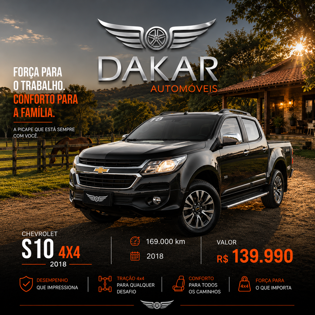 S10 LTZ FLEX 4x4 2.5 2018 | FORÇA E VERSATILIDADE