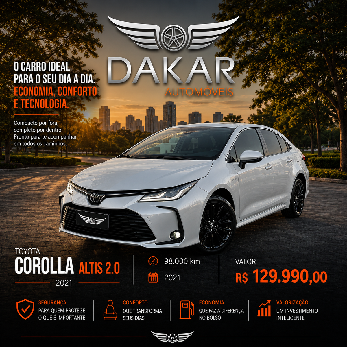 COROLLA ALTIS 2.0 2021 | CONFORTO E CONFIABILIDADE