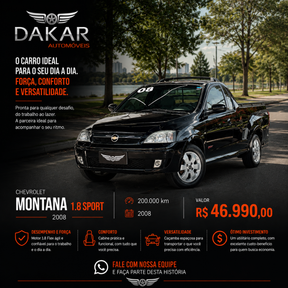 MONTANA SPORT 1.8 2008 | FORÇA E CUSTO BAIXO