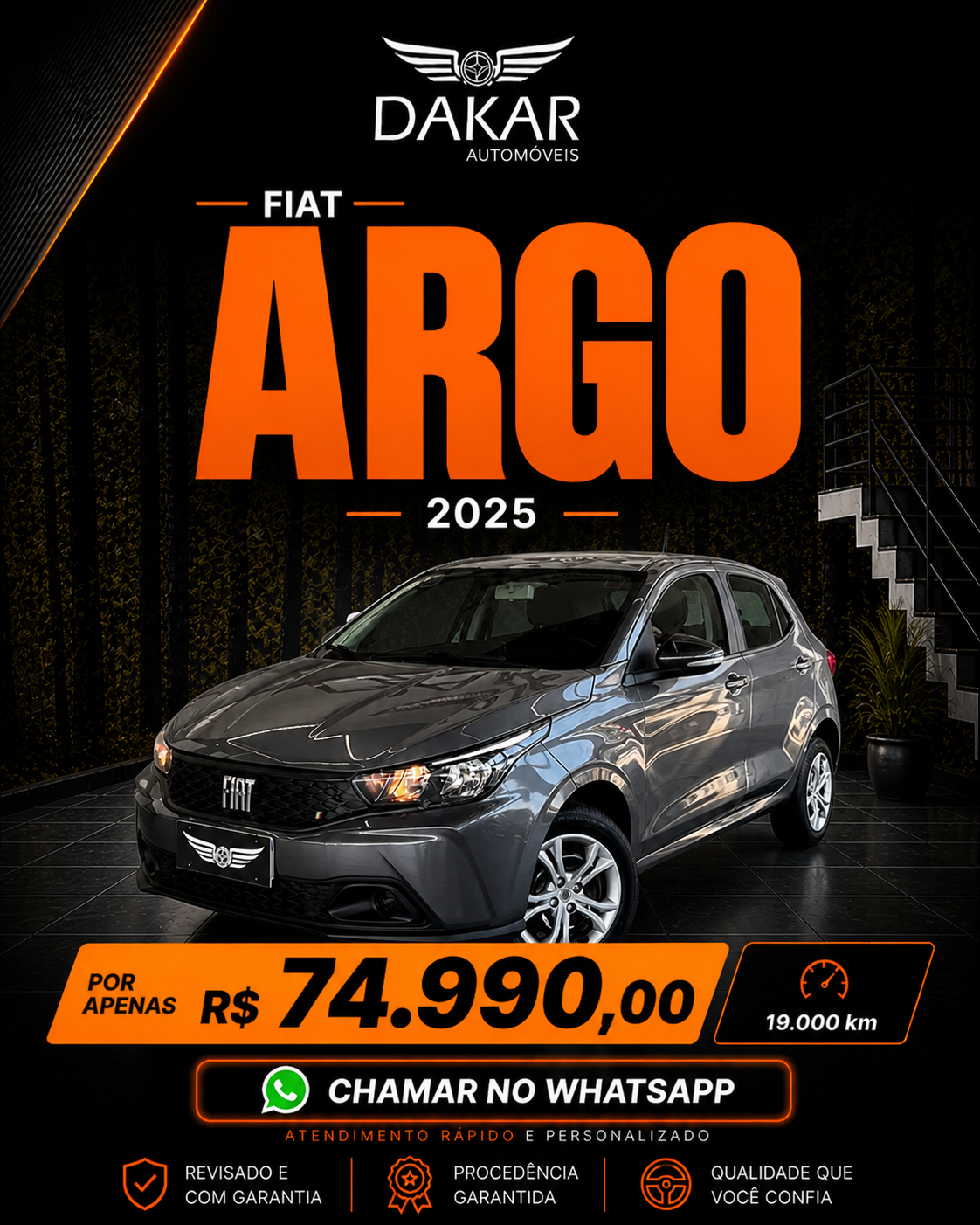 ARGO DRIVE 1.0 | ECONOMIA E BAIXA KM
