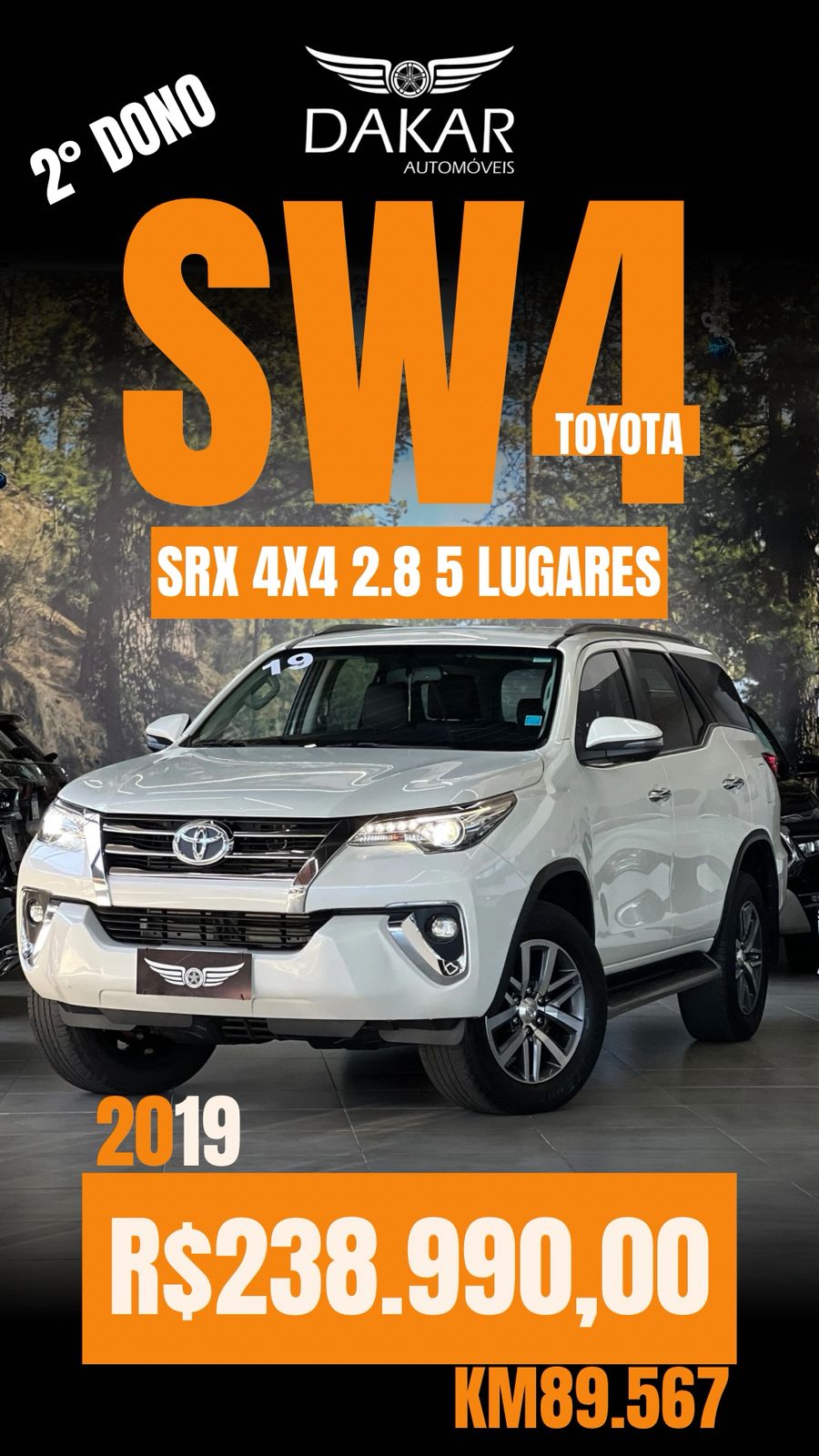 SW4 SRX 4X4 2.8 5L 2019