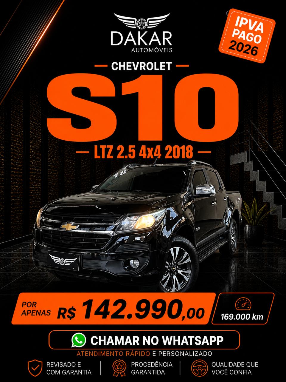 S10 LTZ FLEX 4x4 2.5 2018 | FORÇA E VERSATILIDADE