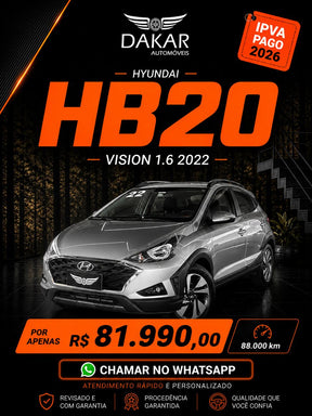 HB20X VISION 1.6 2022 | MAIS ALTURA E CONFORTO